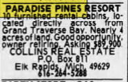 Paradise Pines - For Sale In 1984